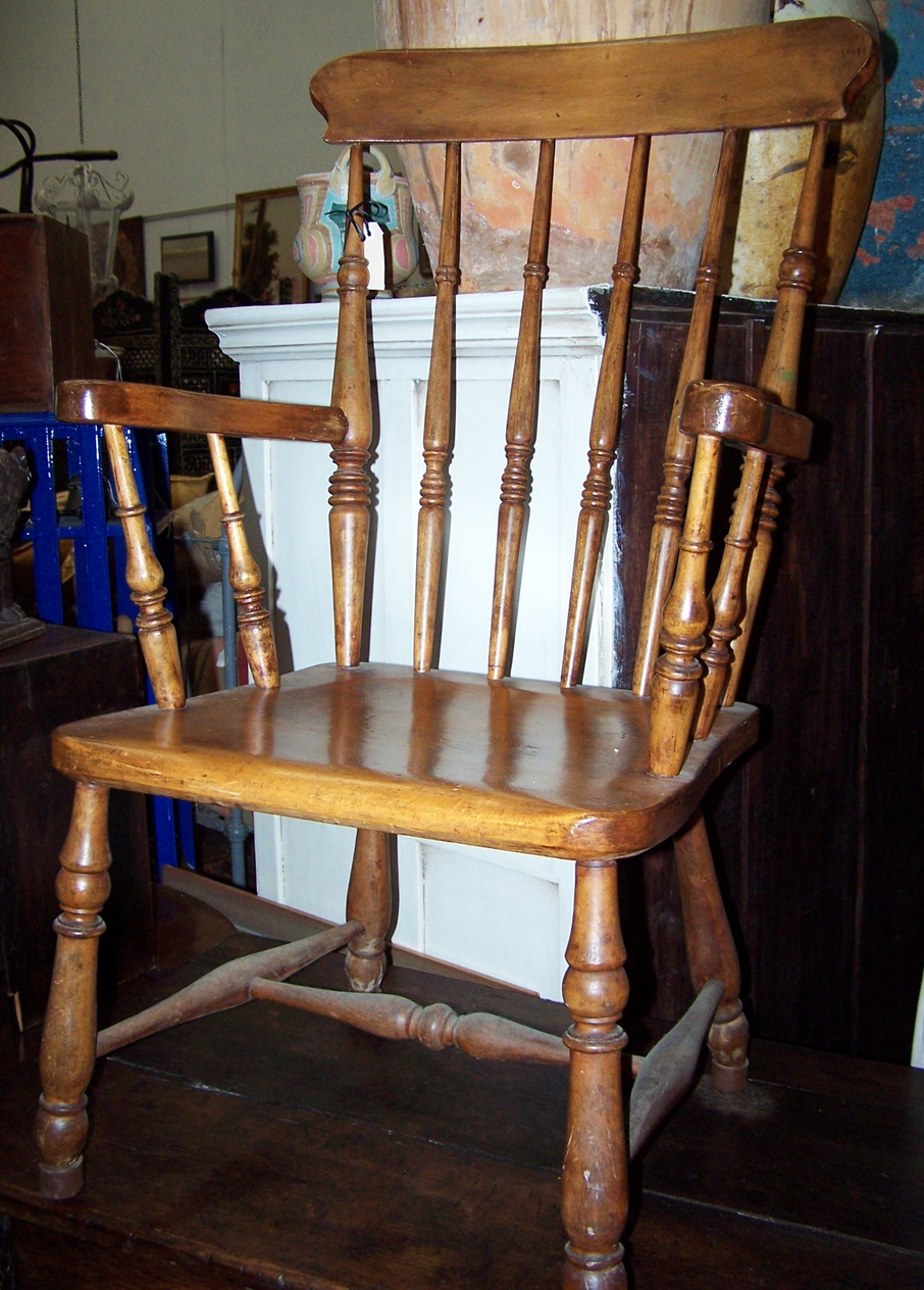 Image of Victorian Elm & Beech carver chair