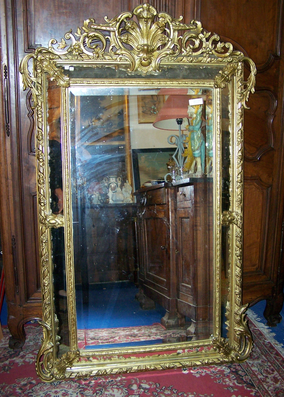Image of French early 19th Century gilt mirror