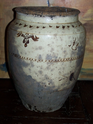 Image of Antique Chinese pottery storage urn