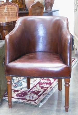 Image of Leather London Library chair
