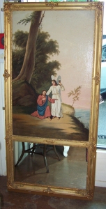 Image of French 19th Century Trumeau mirror