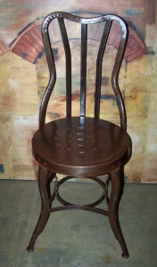 Image of Industrial metal chair set a pair