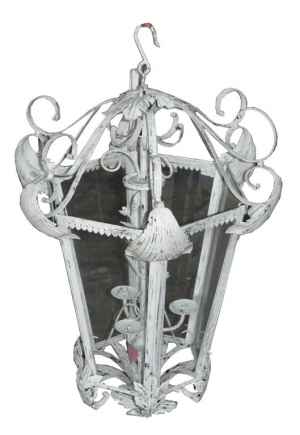 Image of Iron painted glazed hanging lanterns