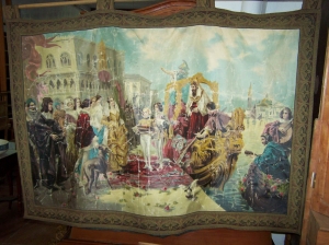 Image of Chromo Fabric painting of a Venetian Scene