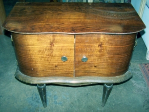 Image of Art Deco Walnut small cabinet