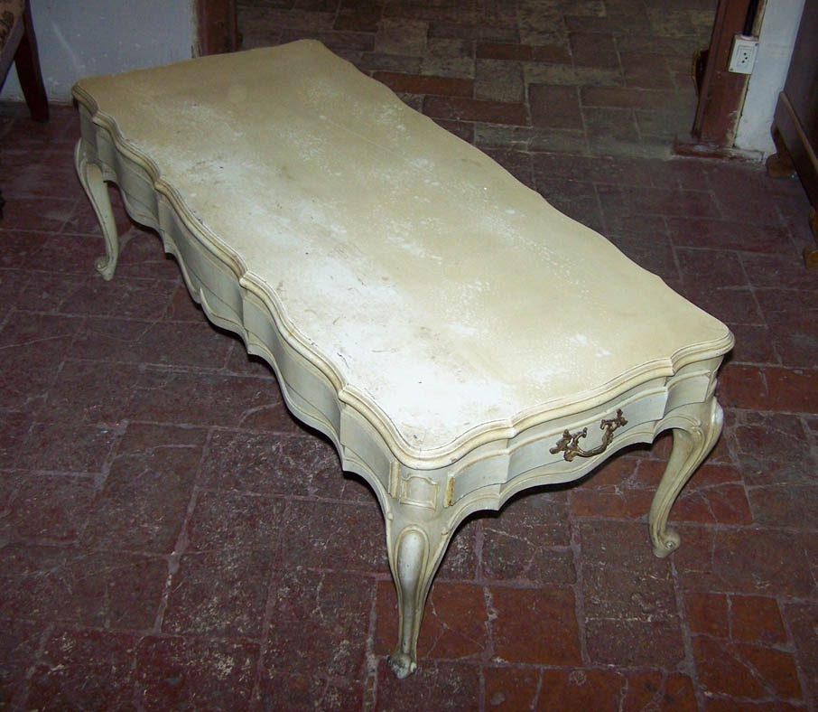 Image of French Louis XVth style 2 drawer coffee table